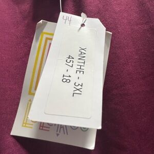 LuLaRoe 3x Xanthe Jumpsuit in Wine